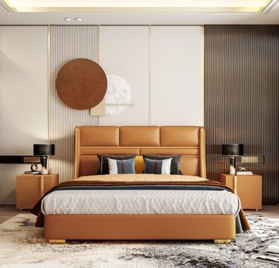 Doppelbett Schlafzimmer Bett Luxus Möbel Doppel Hotel Einrichtung 180x200