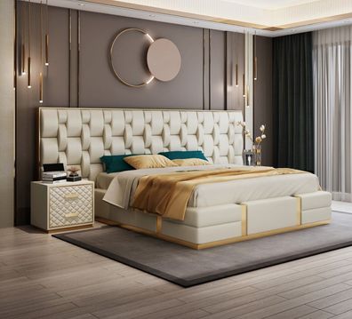 Bett Polster Design Luxus Doppel Betten Schlaf Zimmer Hotel Bett Neu