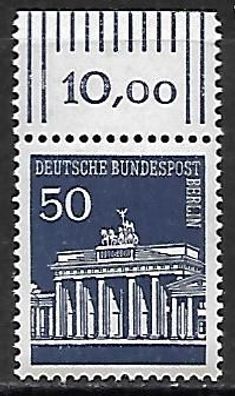 Berlin postfrisch Michel-Nummer 289 Oberrandstück