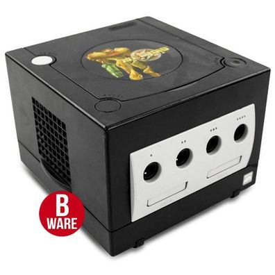 Nintendo Gamecube Konsole als Ersatz - ohne Kabel in Schwarz - Metroid Prime Look ...