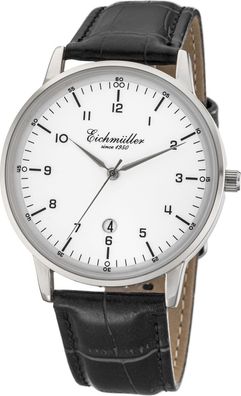 Eichmüller Armbanduhr Ø 40mm Quarzwerk 3ATM Datum Lederband