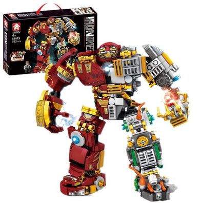 Super Iron Overlord Block Puzzlespiel Teenager DIY Bausteine Roboter Ornamente Merch
