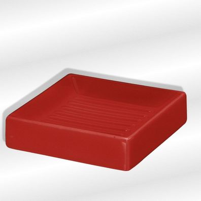 Flash Rot Seifenschale Steinzeug mit glänzender Oberfläche