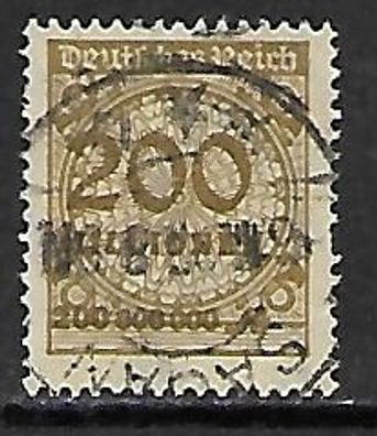 Deutsches Reich gestempelt Michel-Nummer 323A