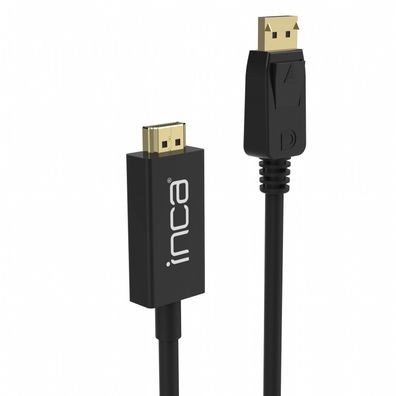 Inca High-Definition Verbindung: 1,8m DisplayPort zu HDMI Kabel für 4K Auflösung ...