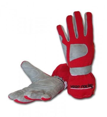 Handschuhe GRIP, für Kart- & Motorsport, keep-racing®, rot, Größe 1 - 12