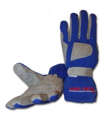 Handschuhe GRIP, für Kart- & Motorsport, keep-racing®, blau, Größe 1 - 12