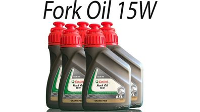 Castrol Fork Oil 15W 5 X 500 ML Gabelöl