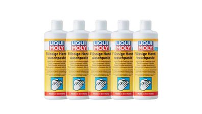 LIQUI MOLY 3355 Flüssige Hand-Wasch-Paste Handpflege 5x 500ml
