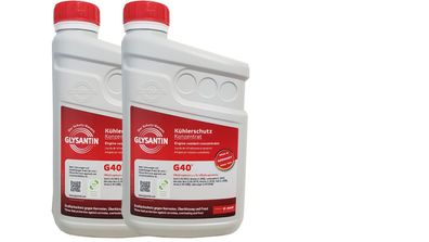 BASF Glysantin G40 Kühlerfrostschutz Frostschutz 2x 1 Liter