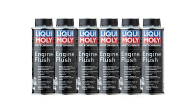 LIQUI MOLY 1657 Motorbike Engine Flush Motorrad Reiniger Motor Reinigung 6x250ml