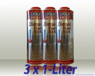 Liqui Moly Diesel Fließ Fit K 5131 3x1 Liter Diesel Heizöl Zusatz