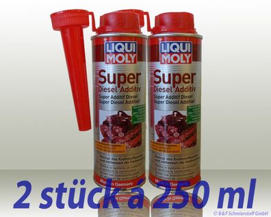 Liqui Moly 5120 Super Diesel Additiv 2x250ml Kraftstoff Additiv Zusatz Reiniger
