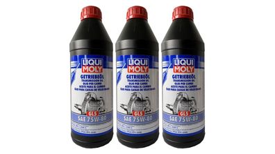 Liqui Moly Getriebeöl (GL5) 75W-80 3658 3 x 1 Liter