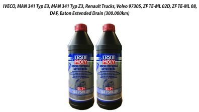 Liqui Moly 4427 Getriebeöl (GL3 + ) SAE 75W-80 - 2x1 Liter