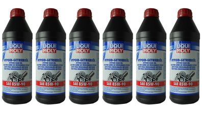 LIQUI MOLY 1035 Hypoid-Getriebeöl (GL5) SAE 85W-90 6 x 1 Liter