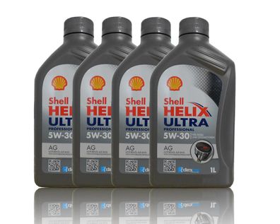 Shell Helix Ultra Professional AG 5W30 4x1 Liter Opel GM Dexos2 Motor?l