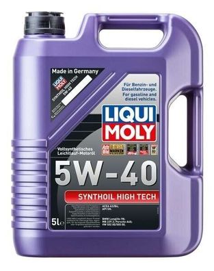 LIQUI MOLY 1307 Synthoil High Tech 5W-40 5 Liter