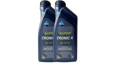 Aral Super Tronic K 5W 30 2x1 Liter VW 50400 / 507.00, MB 229.51, BMW LL04