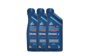 Aral High Tronic J 5W-30 3 x 1 Liter ACEA C2 , PSA B71 229 Motor?l