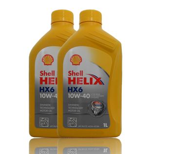 Shell Helix HX6 10W40, 2x1Liter Motoren?l (ersetz Super ) MB 229.1 VW 50500
