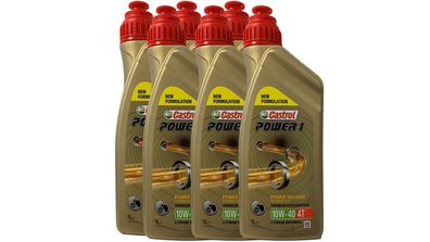 Castrol Power 1 10W-40 4T API SN, JASO MA-2 6x1 Liter