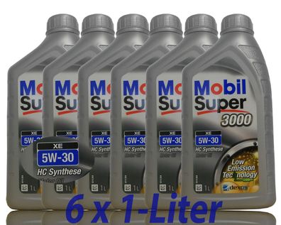 Mobil Super 3000 XE 5W-30 6 x1, MB 229.51, Dexos2