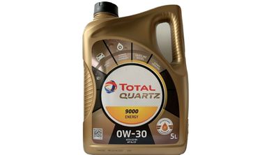 Total Quartz 9000 Energy 0W-30 5 Liter Motoröl VW 50200 / 50500 , MB 229.5