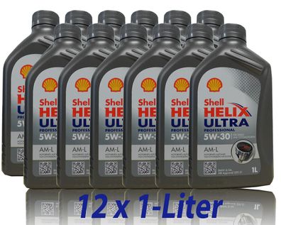 Shell Helix Ultra Professional AM-L ( AB- L) 5W30,12x1Liter Motoren?l MB 229.51
