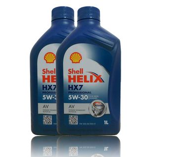 Shell Helix HX7 Professional AV 5W30, 2x1 Liter Motoren?l VW 50500 VW 50501