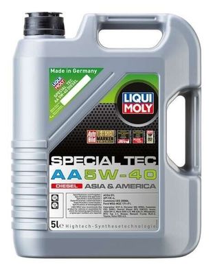 LIQUI MOLY 21332 Special Tec AA 5W-40 Diesel 5 Liter