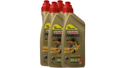 Castrol Power 1 10W-40 4T API SN, JASO MA-2 4x1 Liter