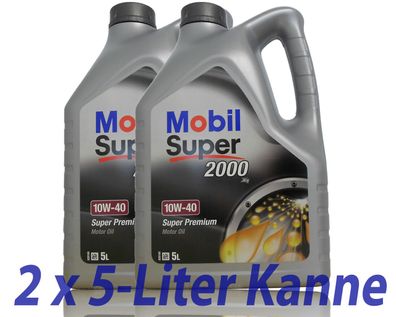 Mobil Super 2000 X1 10W-40 ACEA A3/ B3, MB 229.1, VW 50500 2x 5 liter