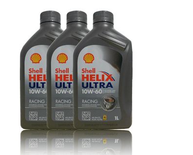 Shell Helix Ultra Racing 10W-60 3x1 Liter Motoren?l Ferarri, Fiat