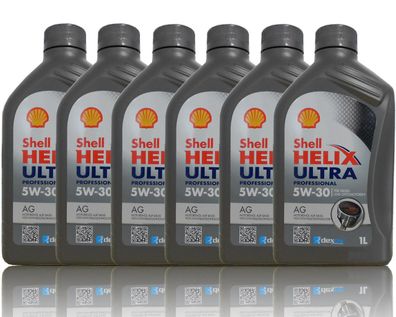 Shell Helix Ultra AG 5W30 Professional Motor?l Opel 6x1 Liter