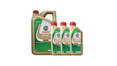 Castrol Edge 0W-30 1x5 Liter + 3x1 Liter MB-Freigabe 229.31/ 229.51, GM dexos2