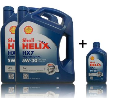 Shell Helix (Diesel) HX7 Professional AV 5W30, 1x1+ 2x5 Liter Motoren?l VW 50500