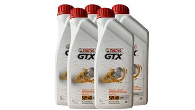 Castrol GTX 5W-40 A3/ B4, MB 229.3, VW 502 00/ 505 00 5x1 Liter