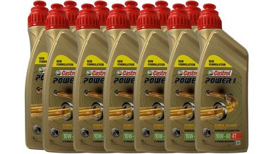 Castrol Power 1 10W-40 4T API SN, JASO MA-2 12x1 Liter