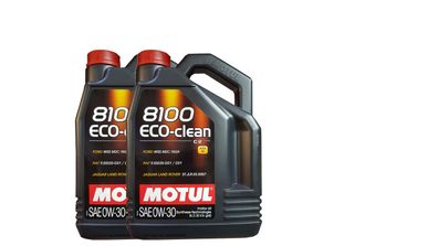 Motul 8100 ECO-Clean 2x5 Liter ACEA C2, Ford WSS M2C 950a, Fiat 9.55535-GS1 / DS1