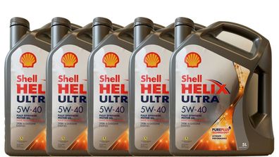 Shell Helix Ultra 5W40 5x5 Liter Kanne Motoren?l BMW LL01 MB229.5