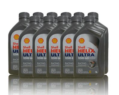 Shell Helix Ultra Racing 10W-60 11 x1 Liter Motoren?l Ferarri, Fiat