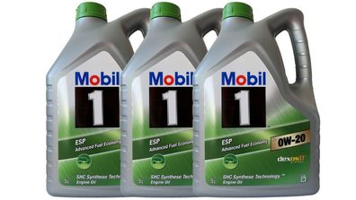 Mobil 1 ESP X2 0W-20, VW 508 00/509 00 3x5 Liter