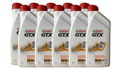 Castrol GTX 5W-40 A3/ B4, MB 229.3, VW 502 00/ 505 00 10x1 Liter