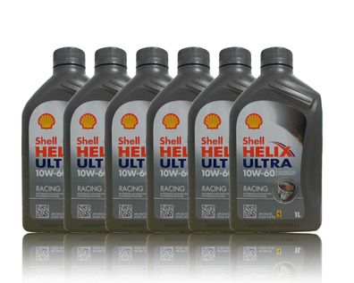 Shell Helix Ultra Racing 10W-60 6 x1 Liter Motoren?l