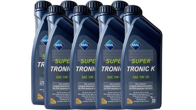 Aral Super Tronic K 5W 30 8x1 Liter VW 50400 / 507.00, MB 229.51, BMW LL04