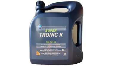 Aral Super Tronic K 5W 30 1x5 Liter VW 50400 / 507.00, MB 229.51, BMW LL04