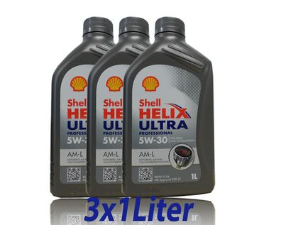 Shell Helix Ultra Professional AM-L ( AB- L ) 5W-30,3x1Liter MB 229.51