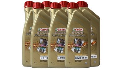 Castrol Edge Professional LL IV FE 0W-20 7 x 1 Liter VW 50800/50900 Porsche C20