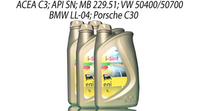 Eni i-sint 5W-30 4 x 1 Liter VW 50400 + 50700, BMW LL04, MB 229.51 Motor?l